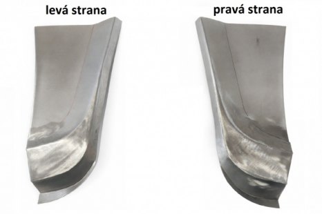 veteráni - náhradní díly - Patka zadního blatníku Škoda 1000 MB - 100 pravá
